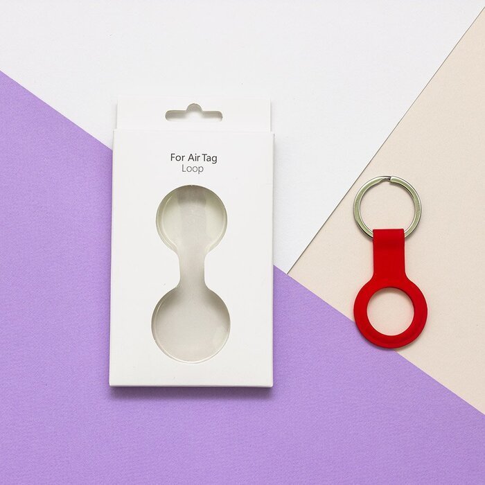 Силиконовый чехол Yosyn Loop красный для AirTag