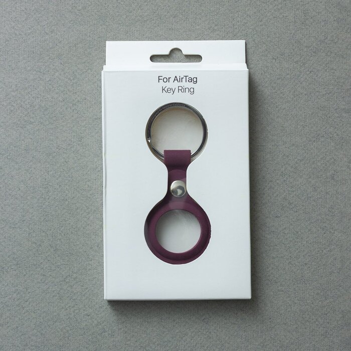 Силіконовий чохол Yosyn Loop 2 бордовий для AirTag