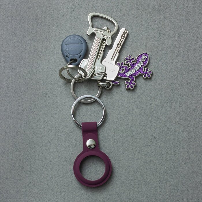 Силіконовий чохол Yosyn Loop 2 бордовий для AirTag