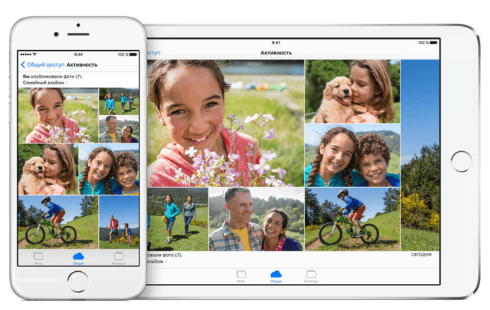 семейный доступ к фотографиям на apple устройствах