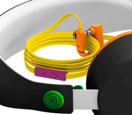 система фіксації кабелю в навушниках Coloud
